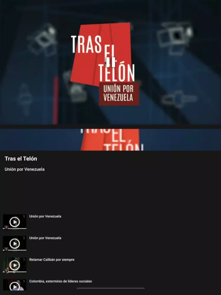 teleSUR VoD iPad  スクリーンショット