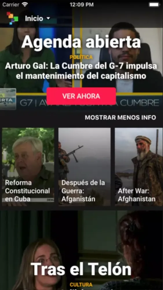 teleSUR VoD スクリーンショット