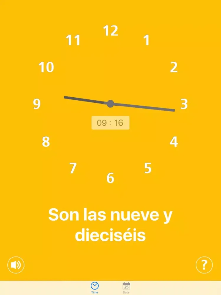 Telling Time in Spanish iPad 应用截图