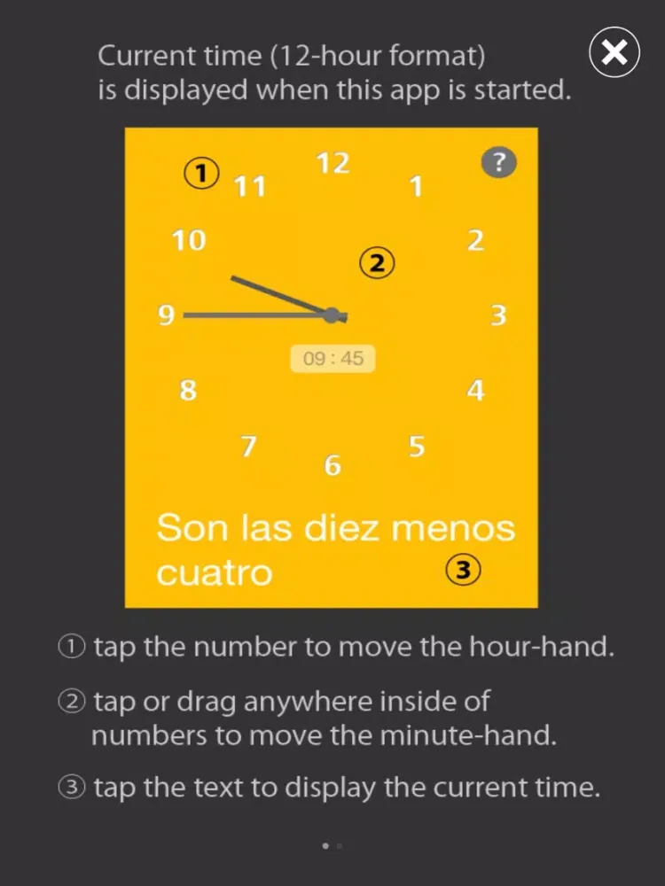 Telling Time in Spanish iPad 应用截图