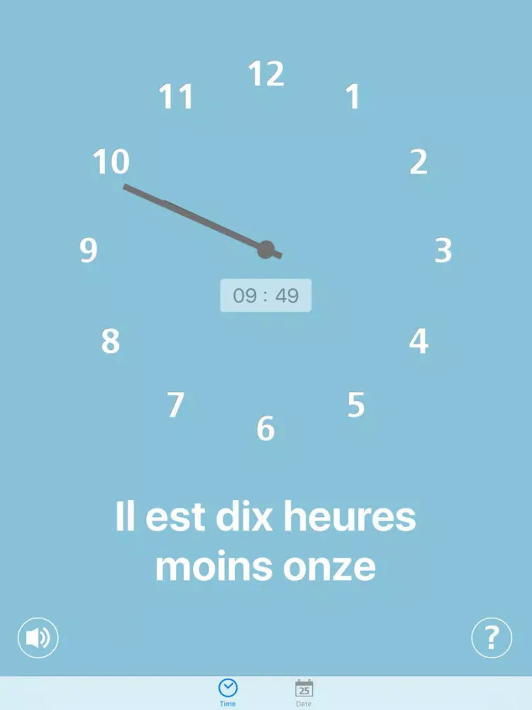 Скриншоты Telling Time in French iPad 