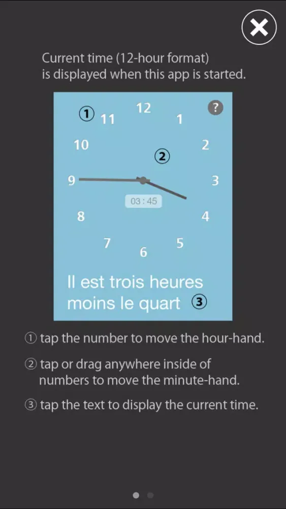 Скриншоты Telling Time in French