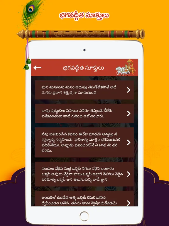 Bhagavad Gita ! iPad  Screenshots