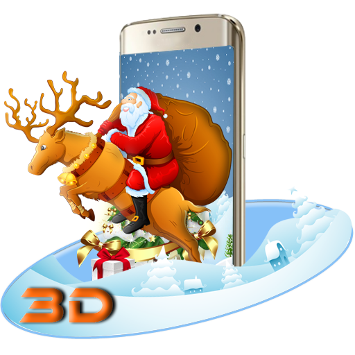 Merry Christmas Santa 3D Theme