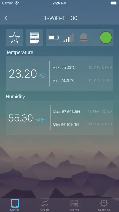 Screenshot di Tempro EasyLog