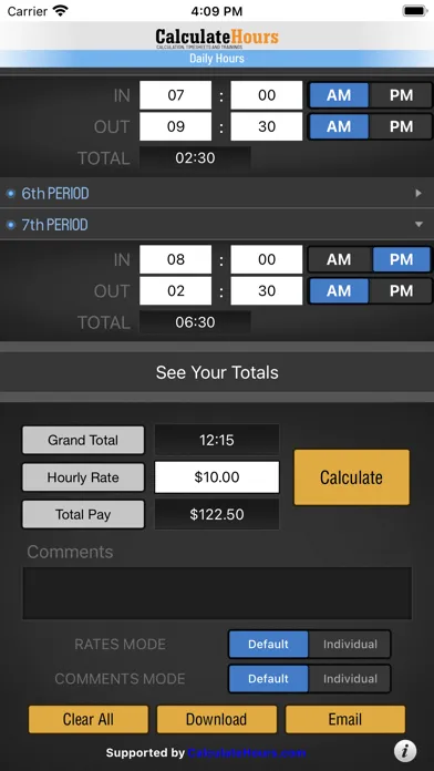 Calculate Hours Worked应用截图