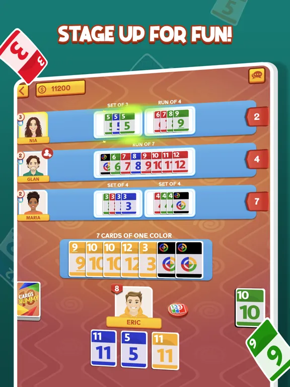 Capturas de tela do 10 Cards Rummy iPad 