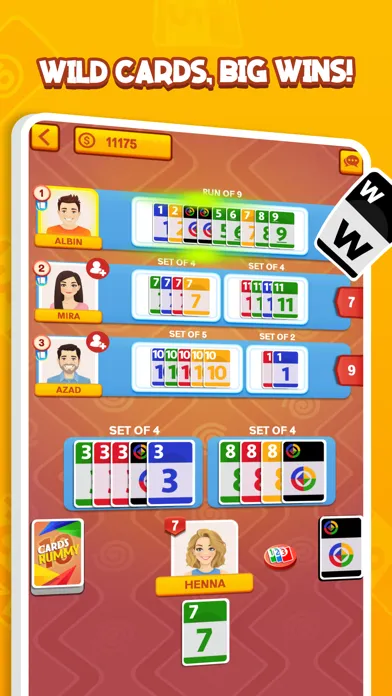 Capturas de tela do 10 Cards Rummy