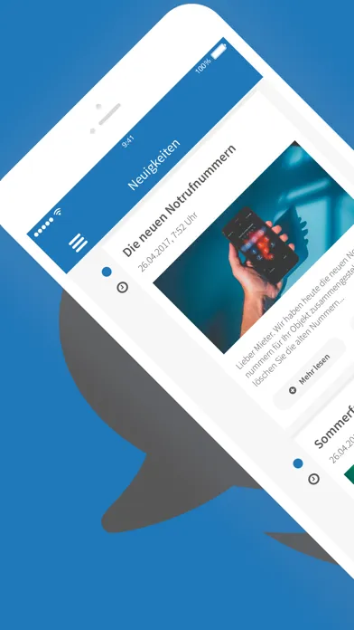 facilioo Kundenapp Ekran Görüntüleri