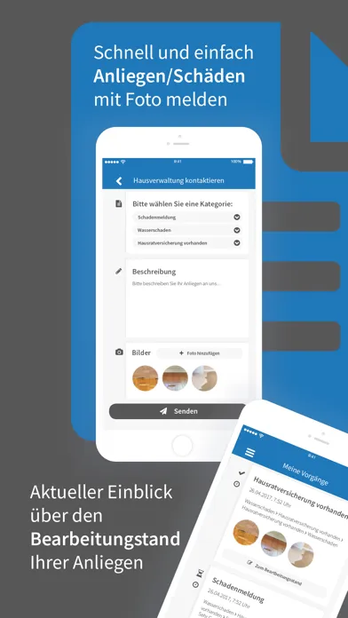 facilioo Kundenapp Ekran Görüntüleri