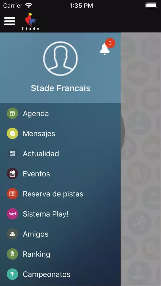 Captures d'écran de Tenis Stade Francais