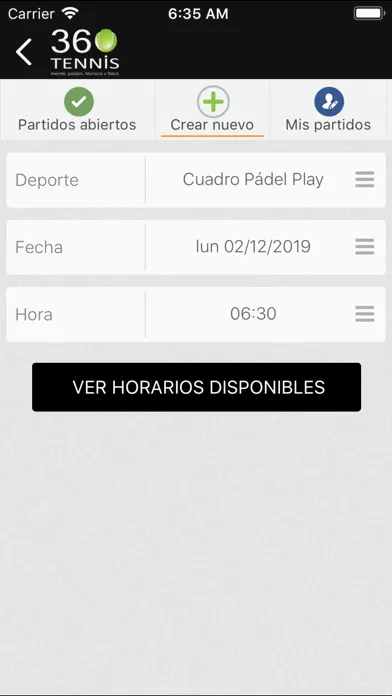 Ảnh chụp màn hình của 360 Tennis