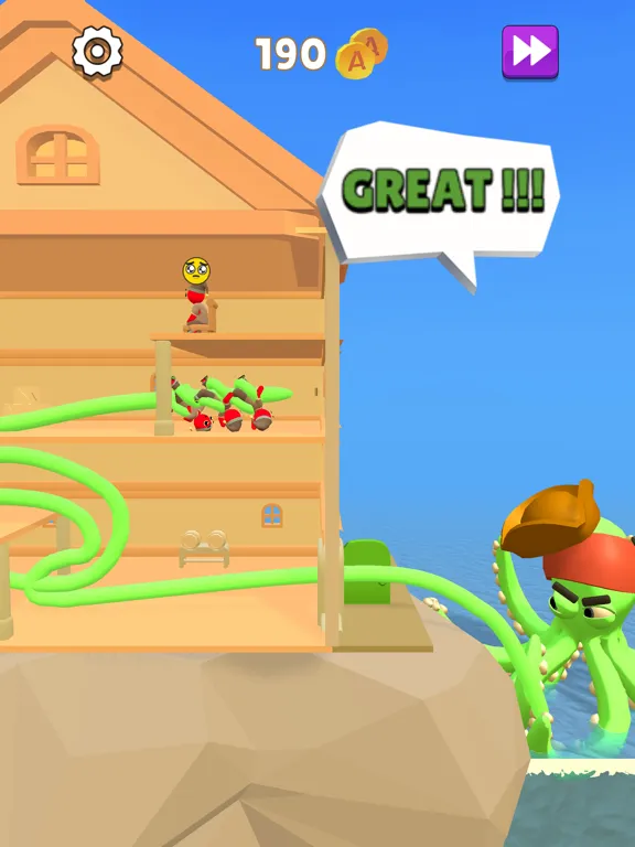 Capturas de tela do Kraken: Tentacle Monster iPad 