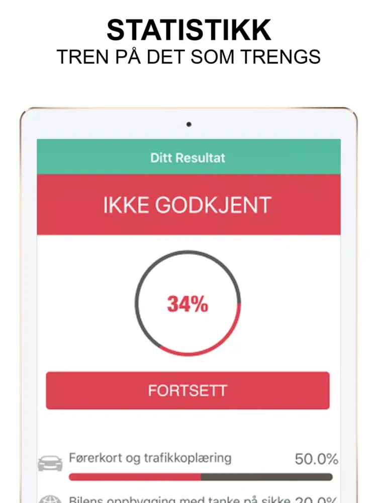 Teoriprøven Bil Teoritentamen iPad  Screenshots