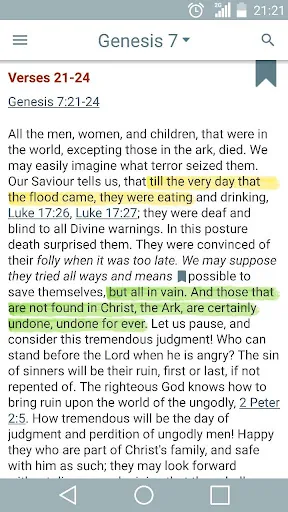 Capturas de pantalla de Bible Commentary Offline
