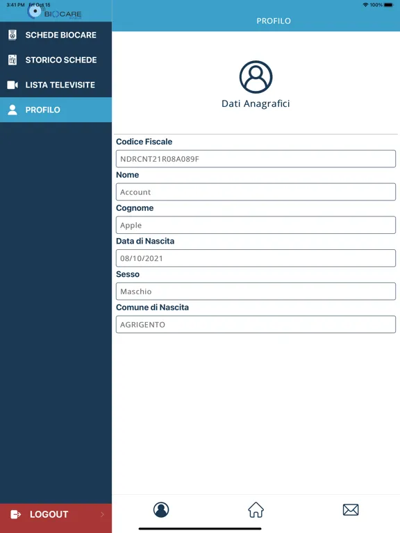 eViSuS BioCare iPad  Screenshots