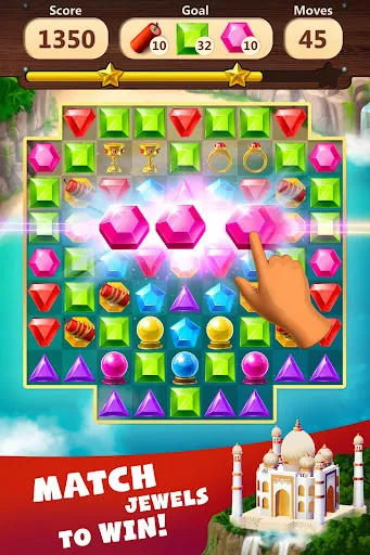 Capturas de tela do Jewels Planet - Match 3 Puzzle