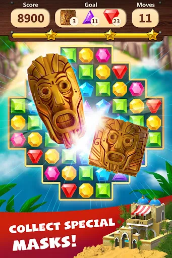 Capturas de tela do Jewels Planet - Match 3 Puzzle