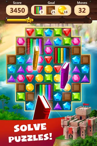 Capturas de tela do Jewels Planet - Match 3 Puzzle