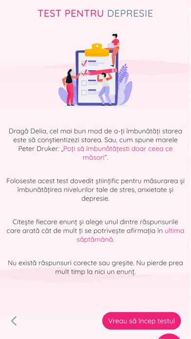 Capturas de tela do Test pentru anxietate