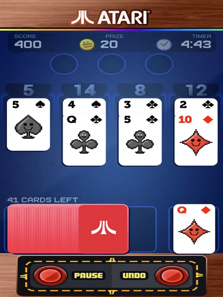 Atari 21 Solitaire Blackjack iPad 應用截圖