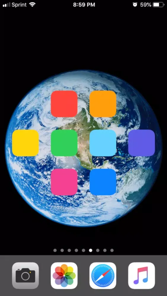 ภาพหน้าจอของ Iconic - add icons & wallpaper