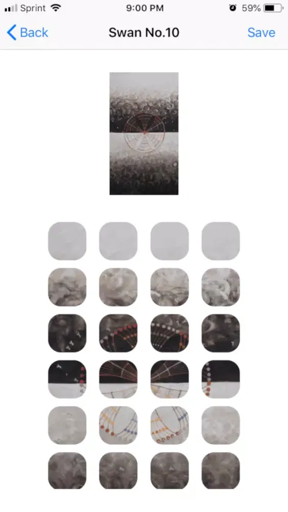 ภาพหน้าจอของ Iconic - add icons & wallpaper