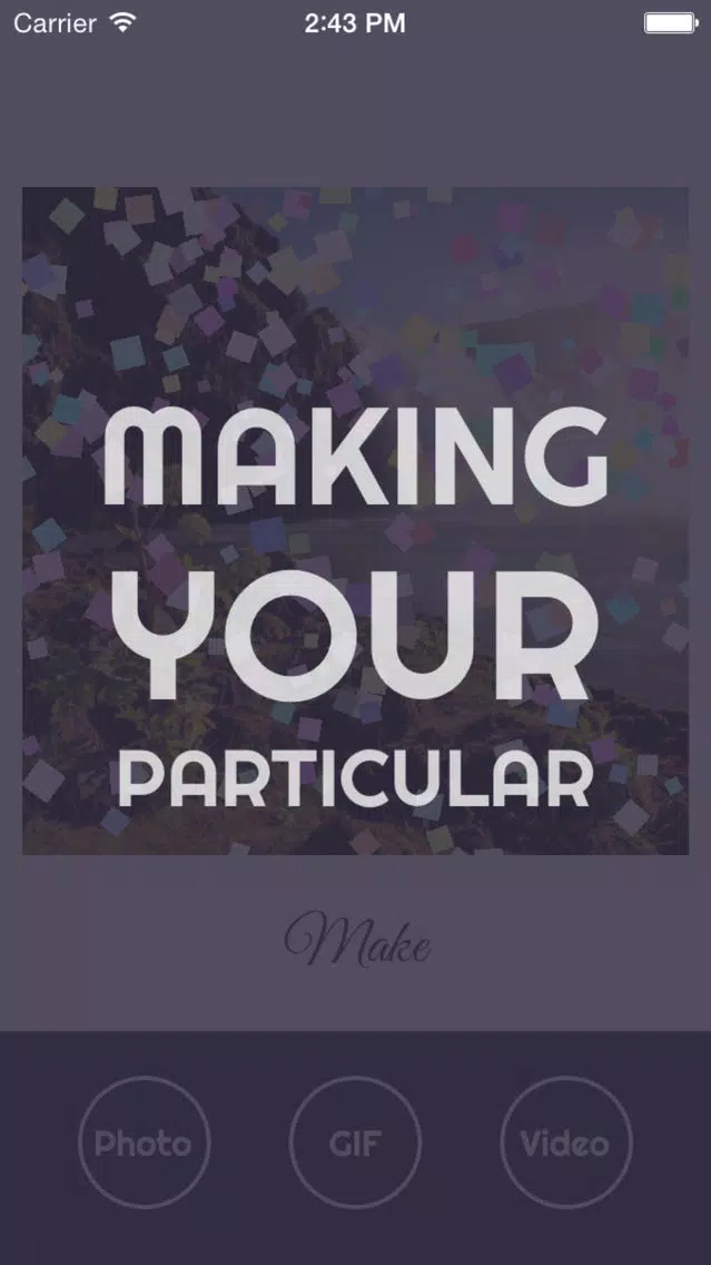 Particular - add particle effects to your photos应用截图