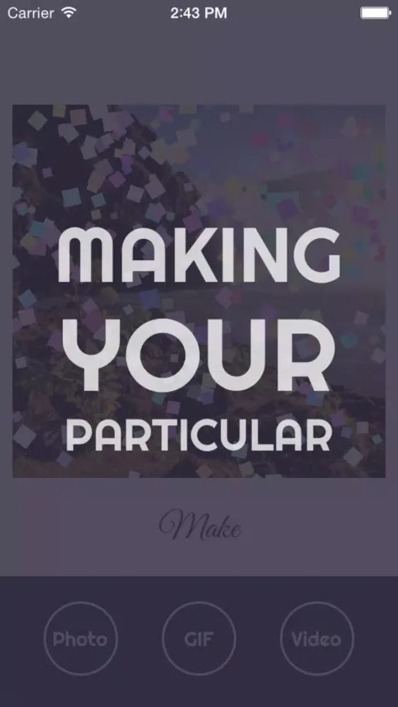 Particular - add particle effects to your photos应用截图