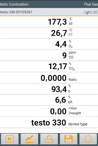 testo Combustion Screenshots