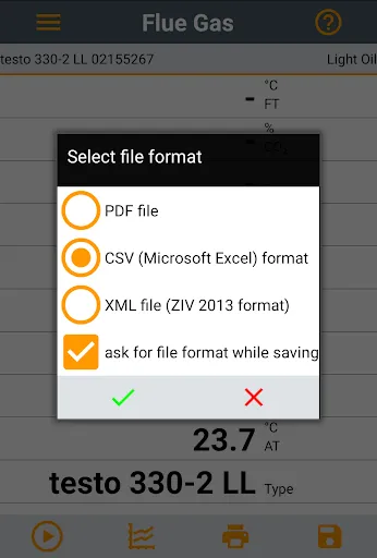 testo Combustion Screenshots