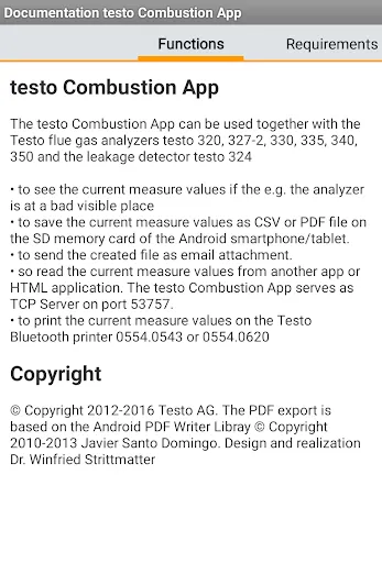 testo Combustion Screenshots