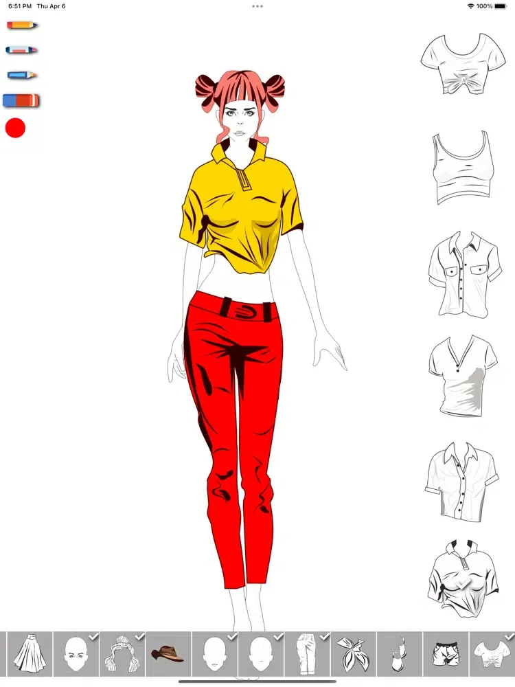 Capturas de tela do Fashion Design Dress up Sketch iPad 