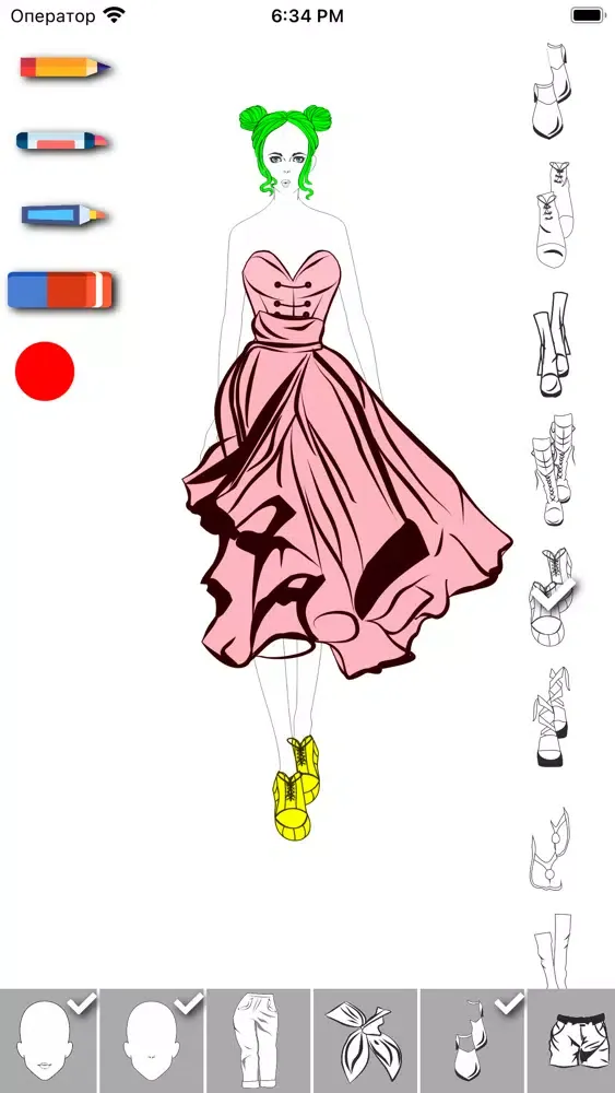 Capturas de tela do Fashion Design Dress up Sketch