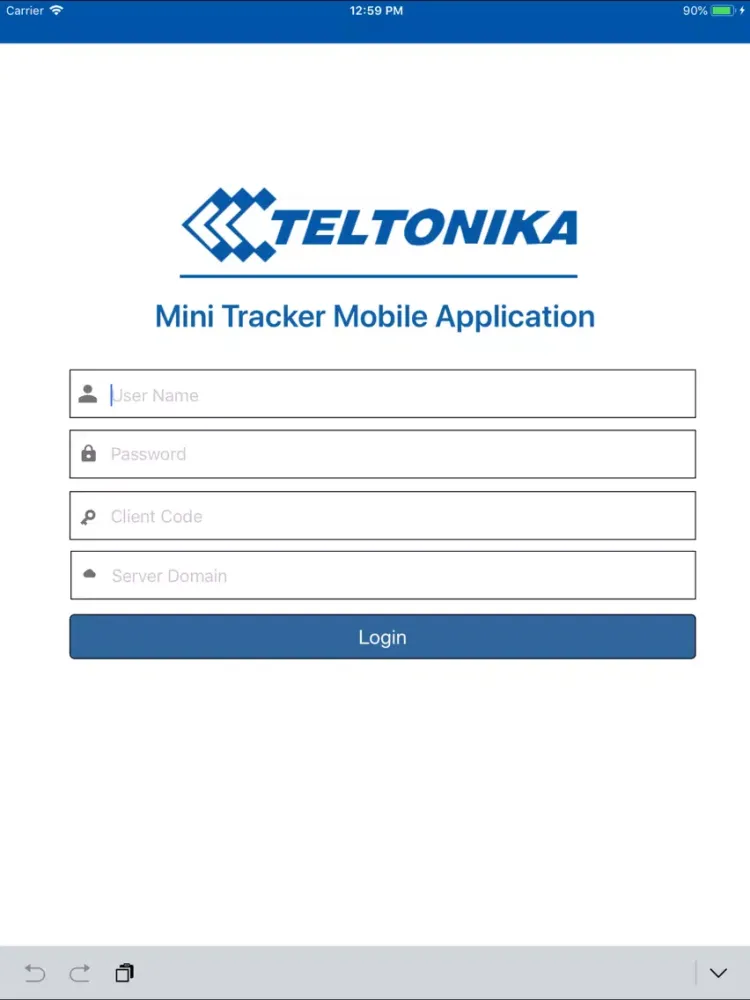 Teltonika Mini Tracker iPad  Screenshots