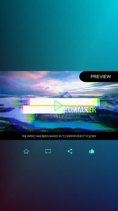 Tangkapan layar Intro Video Maker