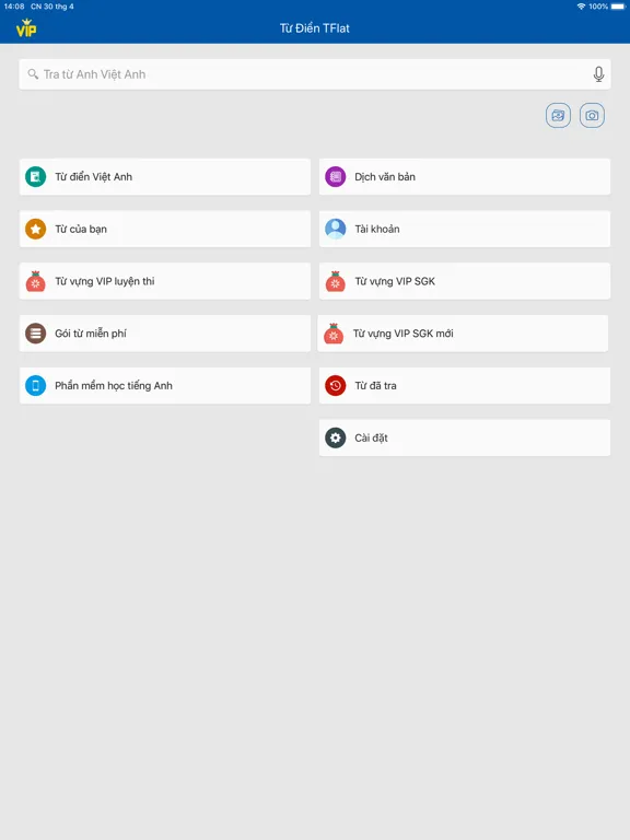 Dich tieng Anh - Dich hinh anh iPad 应用截图