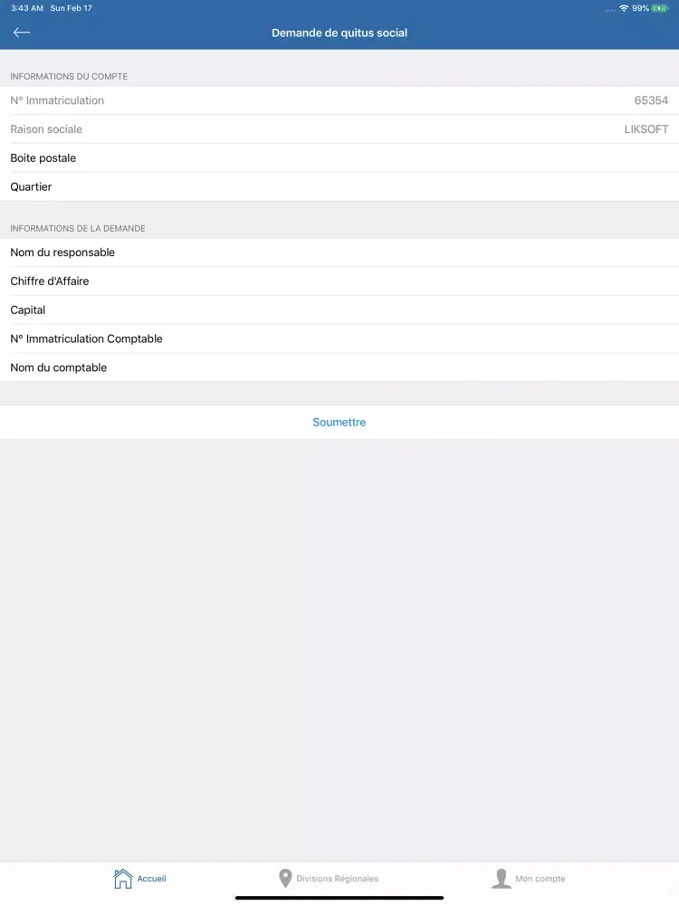 CNSS TOGO iPad  स्क्रीनशॉट