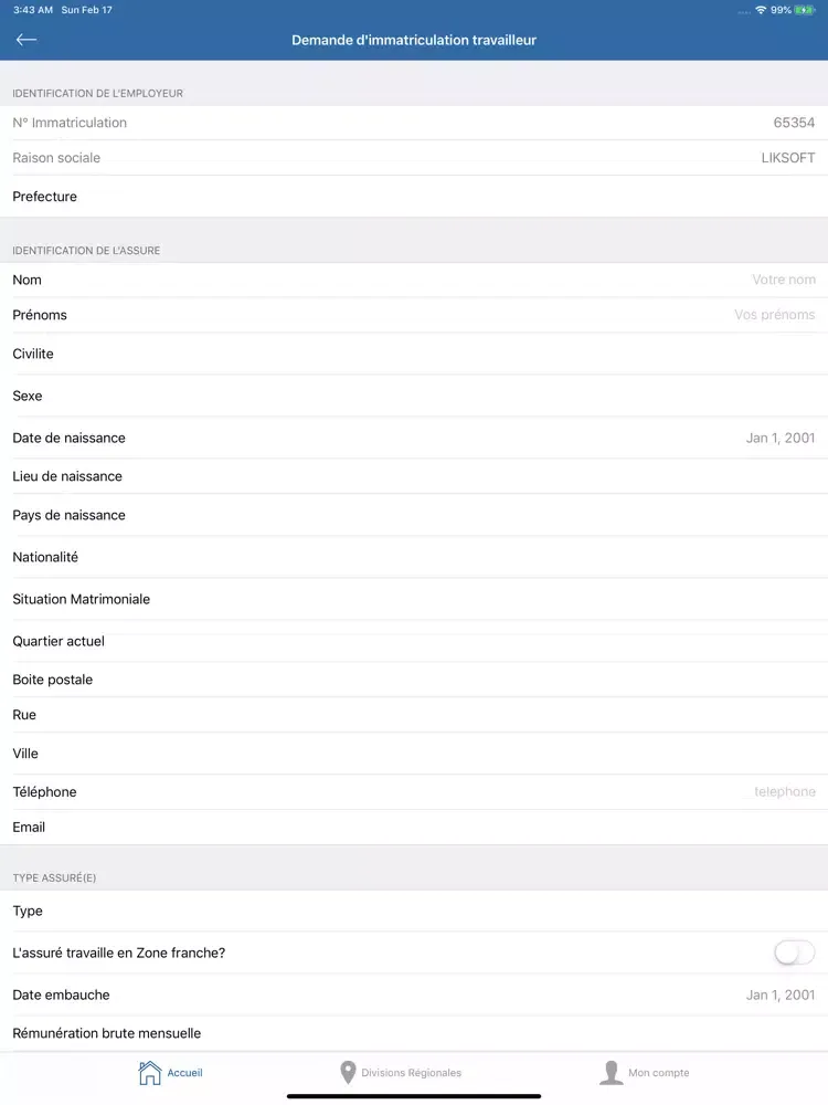 CNSS TOGO iPad  स्क्रीनशॉट