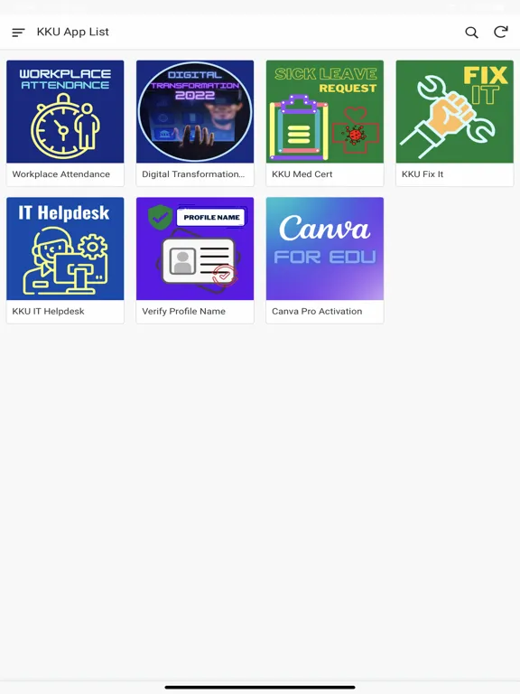 KKU App List iPad 應用截圖