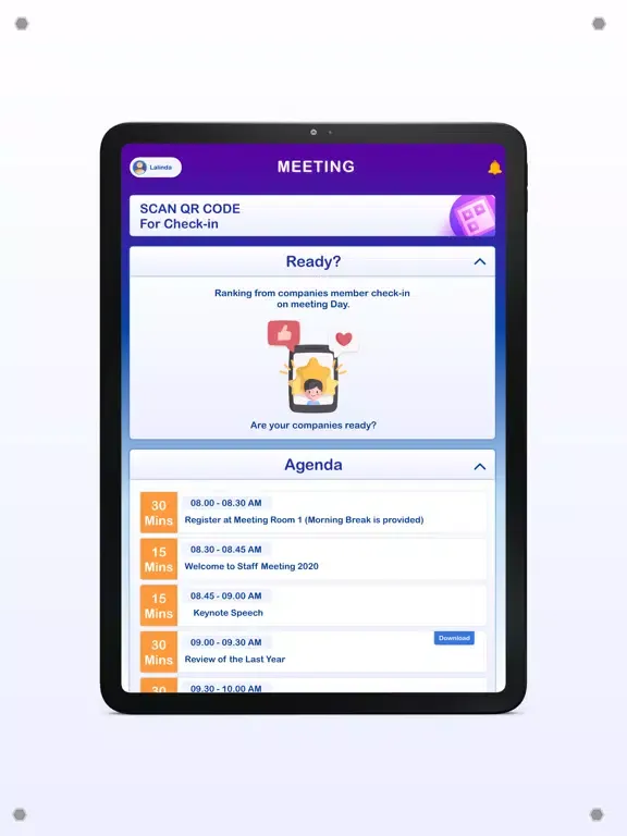 A Meeting iPad  سکرین شاٹس