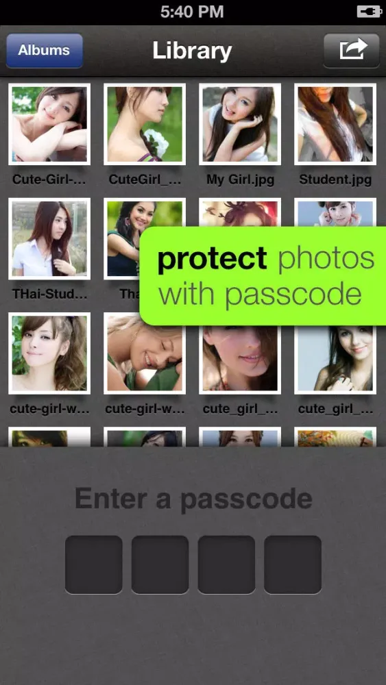 Скриншоты Private Photo Lock lite - Secure your photo