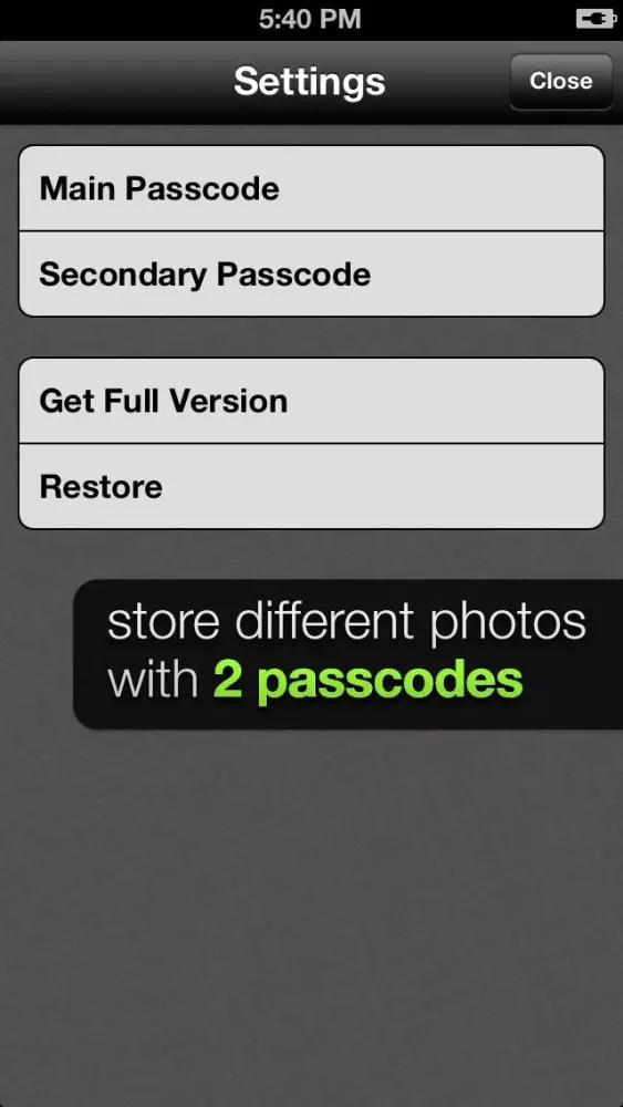 Скриншоты Private Photo Lock lite - Secure your photo