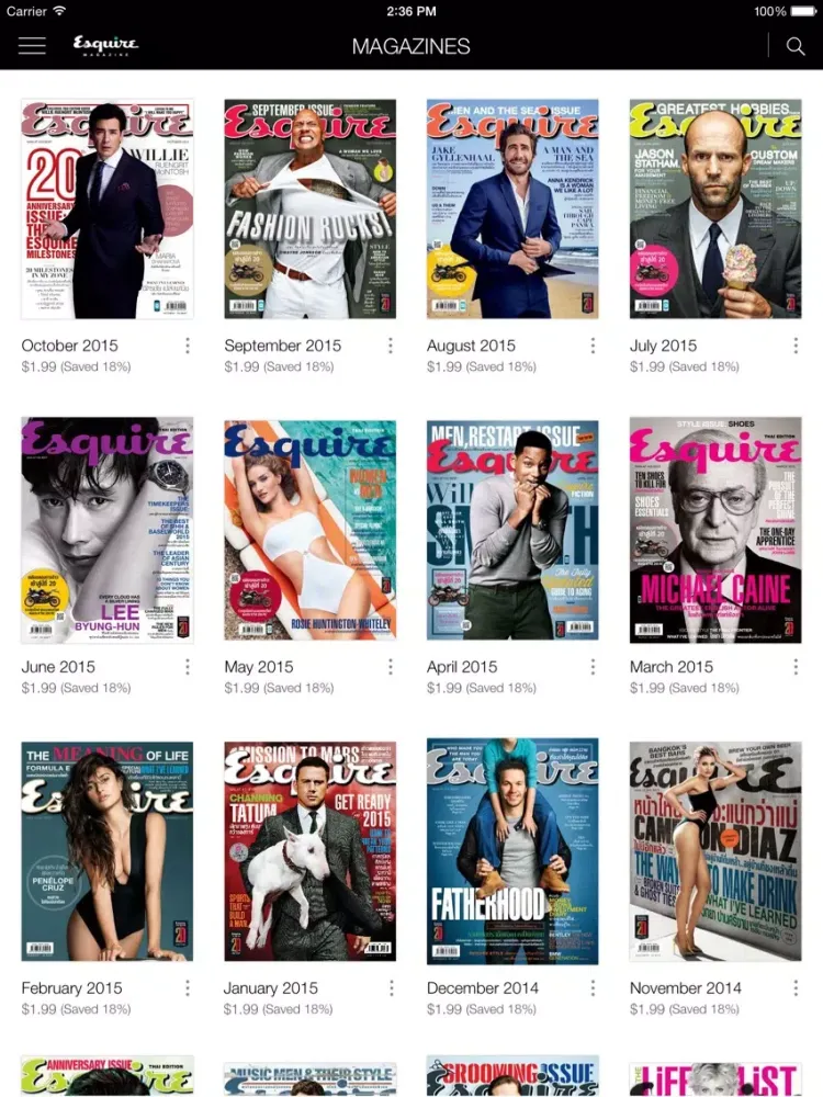 Esquire Thailand iPad  سکرین شاٹس