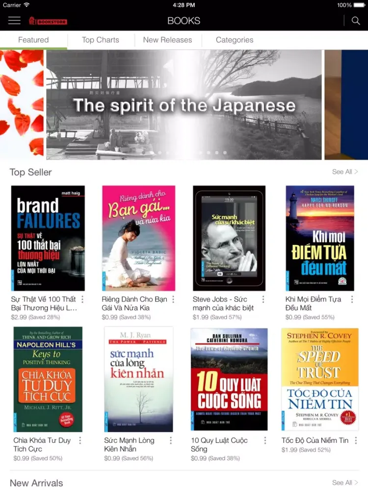 Viet Bookstore iPad  스크린샷