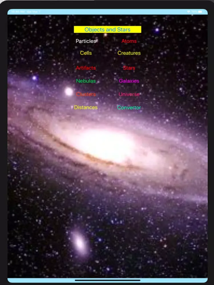 Objects and Stars iPad  스크린샷