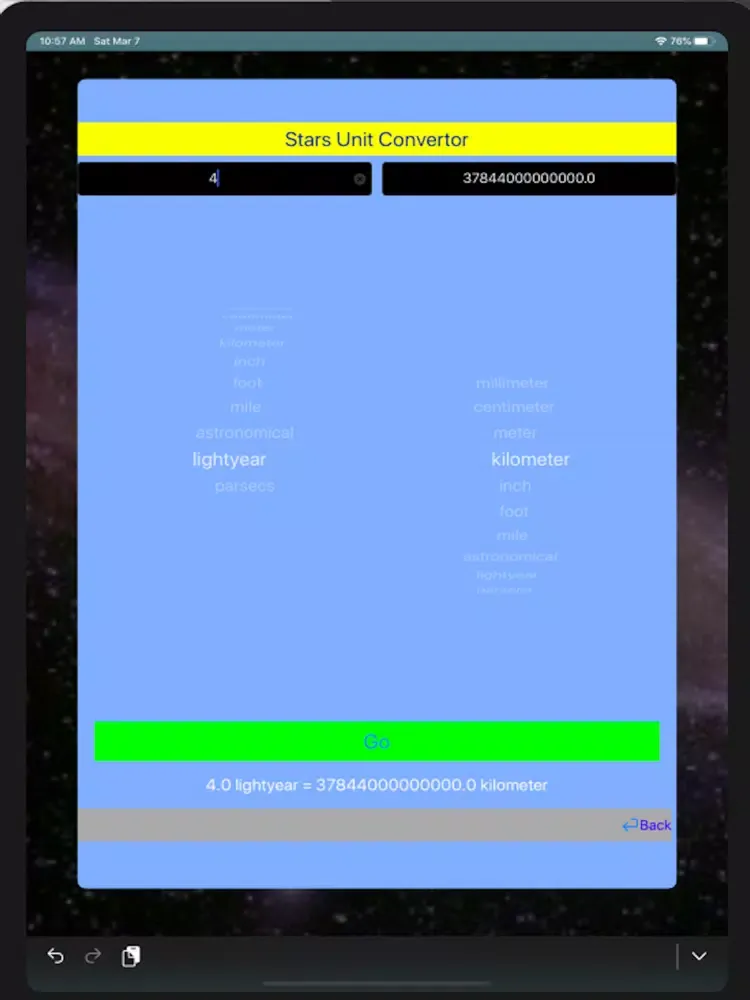 Objects and Stars iPad  스크린샷