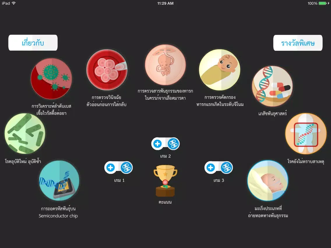 Zrzuty ekranu Medical Genomics iPad 