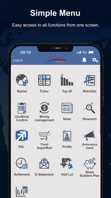 Zrzuty ekranu POEMS Mobile