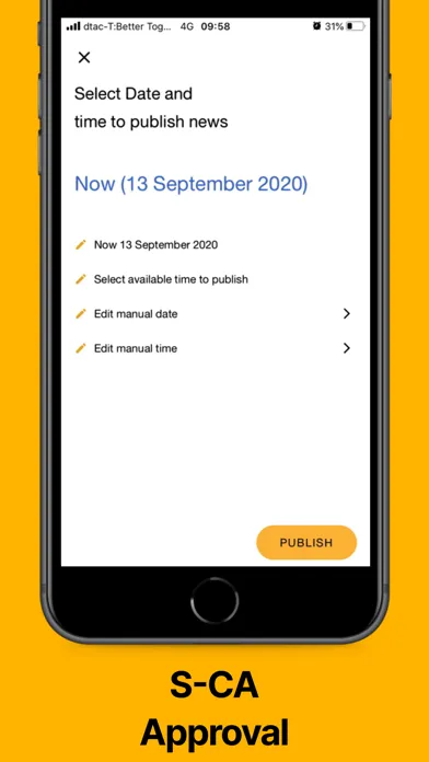Screenshot di SETLink Application